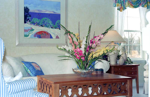 flowers and living space